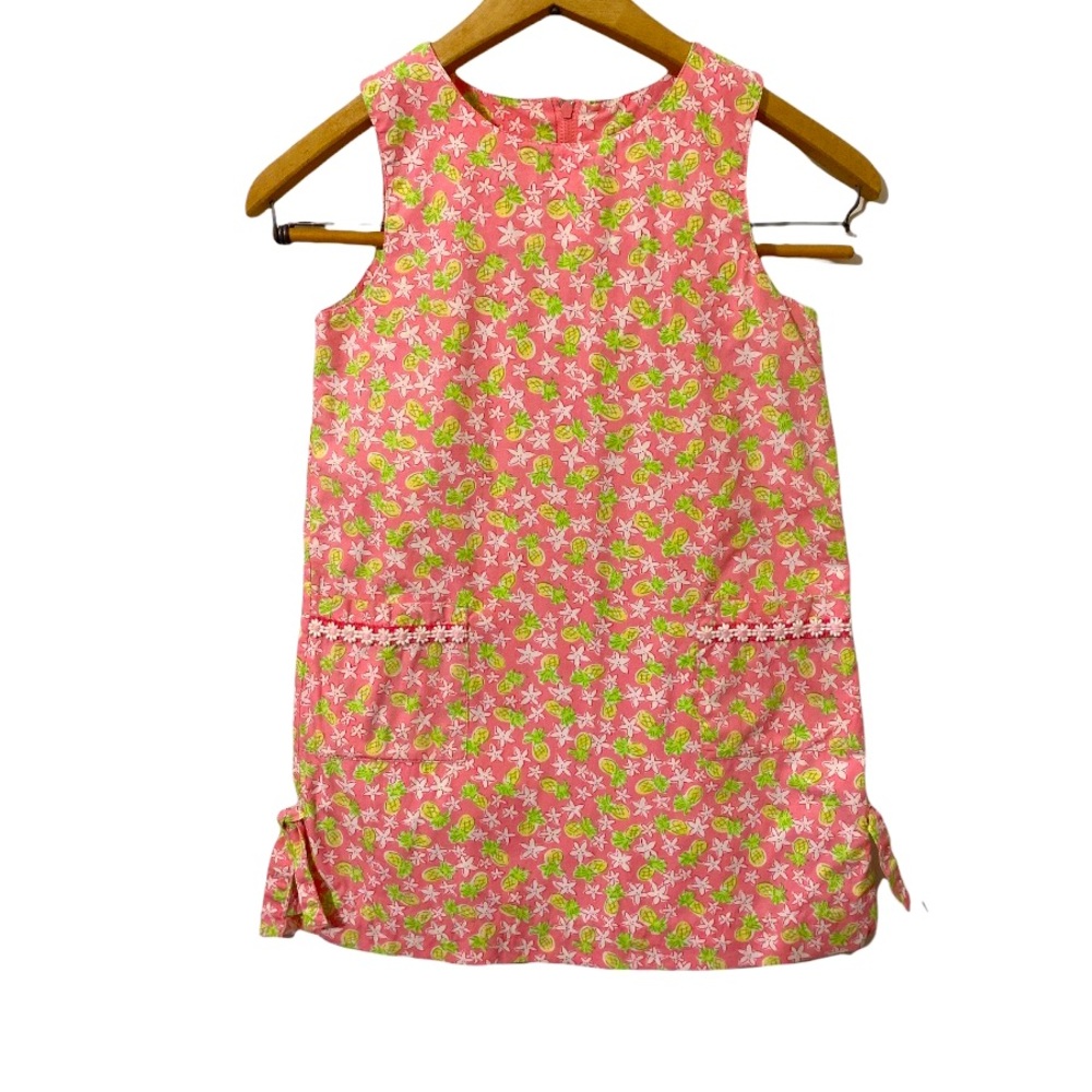 Lilly Pulitzer VINTAGE white label pineapple print classic shift dress